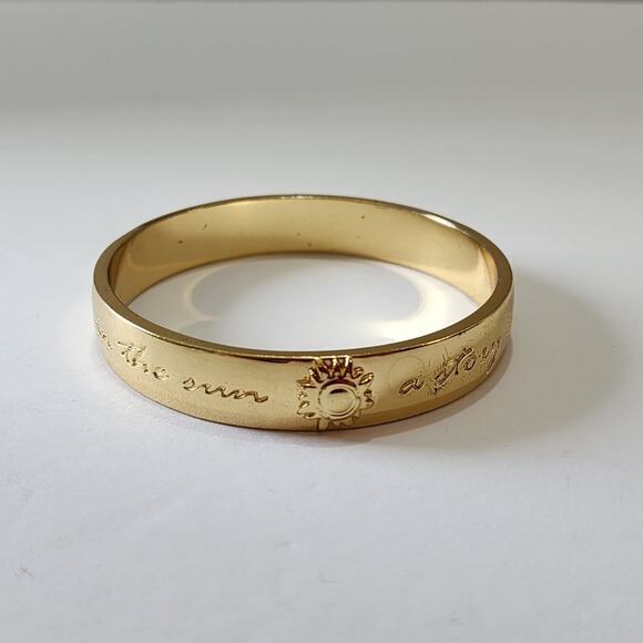 Lily pulitzer Gold Tone Sun Bangle Bracelet - Picture 3 of 5